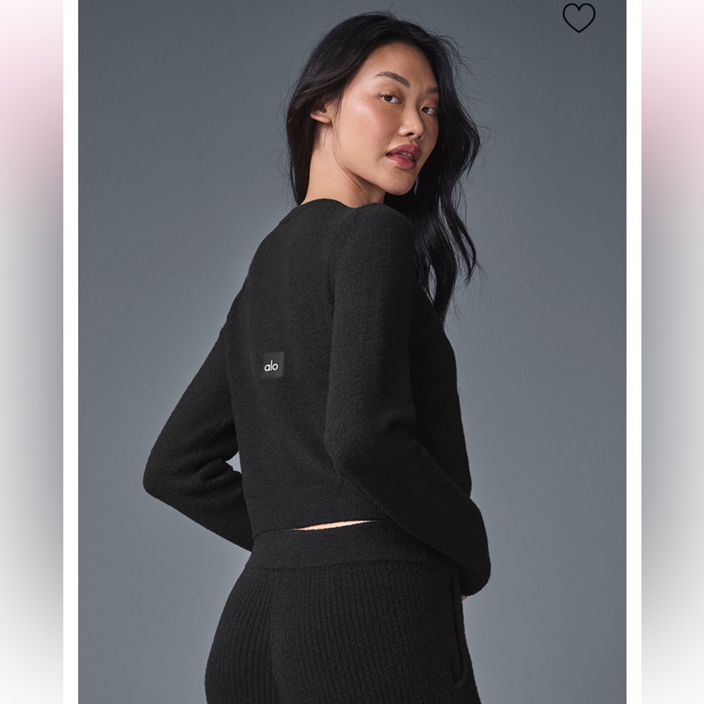 Alo Yoga Snuggle Up Sweater Cropped Cardigan size M